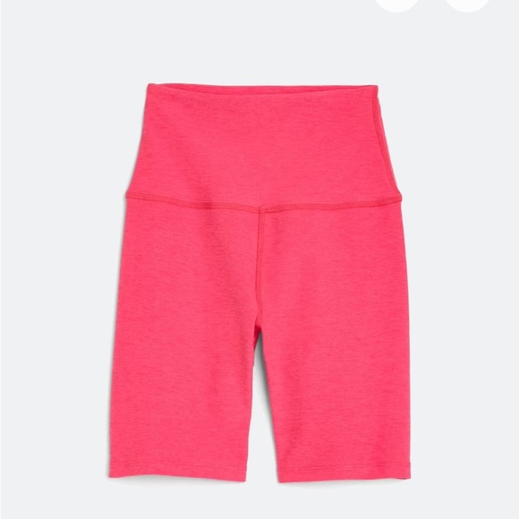 BEYOND YOGA Spacedye Keep Pace Pocket 7" Biker Short pink size large - Picture 13 of 13